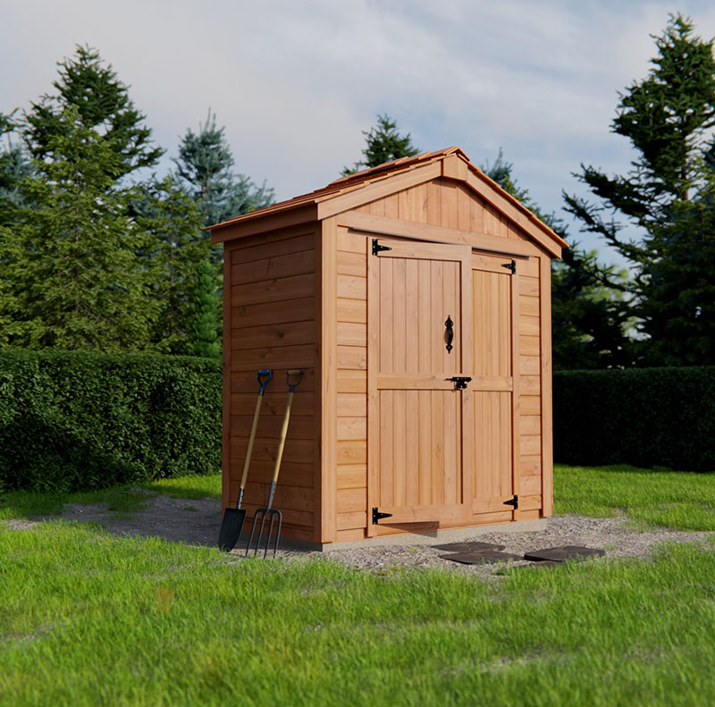 cedar outdoor storage cabinets spacemaster shed